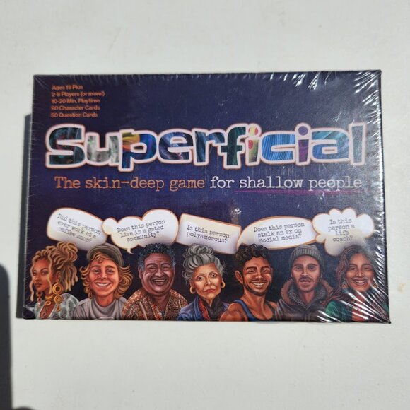 NEW Superficial Adult Party Card Game Board Game Guess Who The Skin-Deep Game - Picture 6 of 11